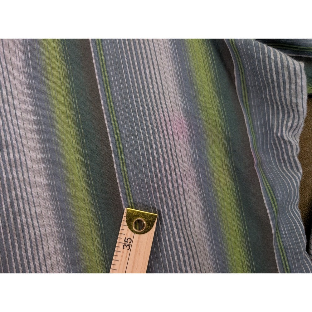 Wrangler Pearl Snap Western Shirt 2XLT Green Plaid Long Sleeve Button Up VTG - Picture 8 of 13